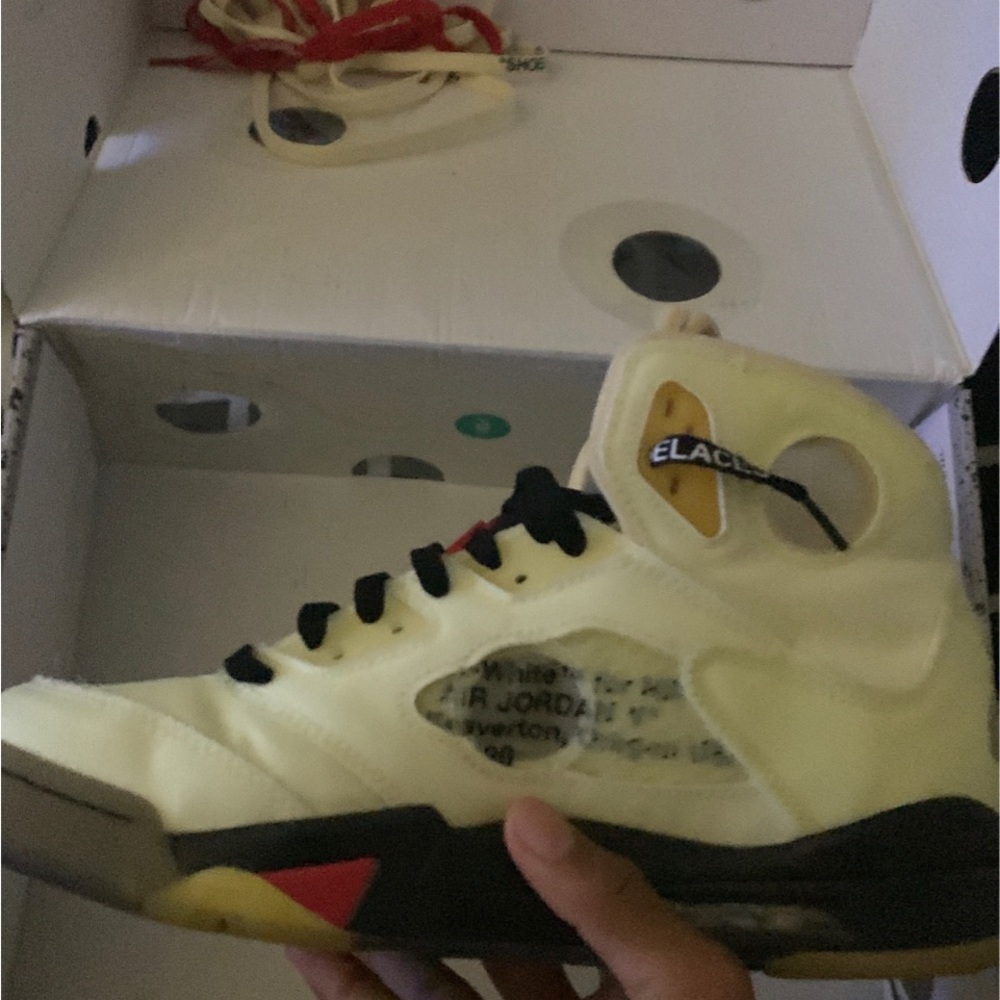 Off white Jordan 5 Sail